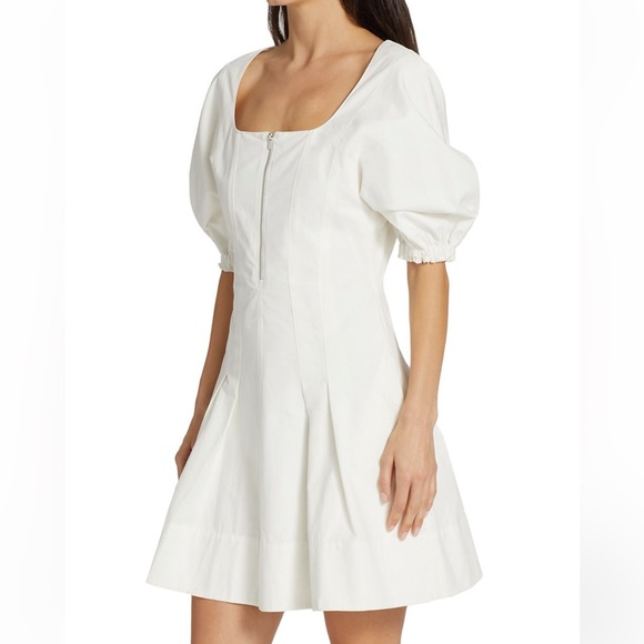 Proenza Schouler White Linnen Mini Dress Sz 4 **NWT** - Picture 2 of 12